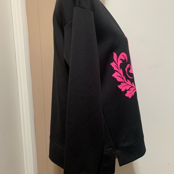 Juicy Couture Pink & Black Embellished Sweatshirt - Picture 2 of 8